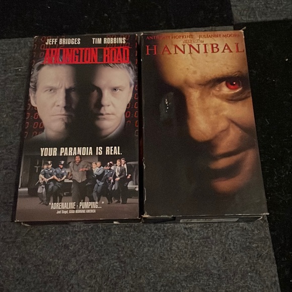 Arlington Road and Hannibal VHS Tapes - Picture 1 of 3